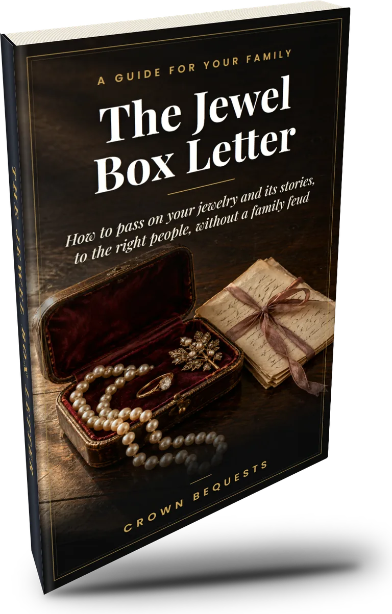 The Jewel Box Letter, the ebook, shown as a book